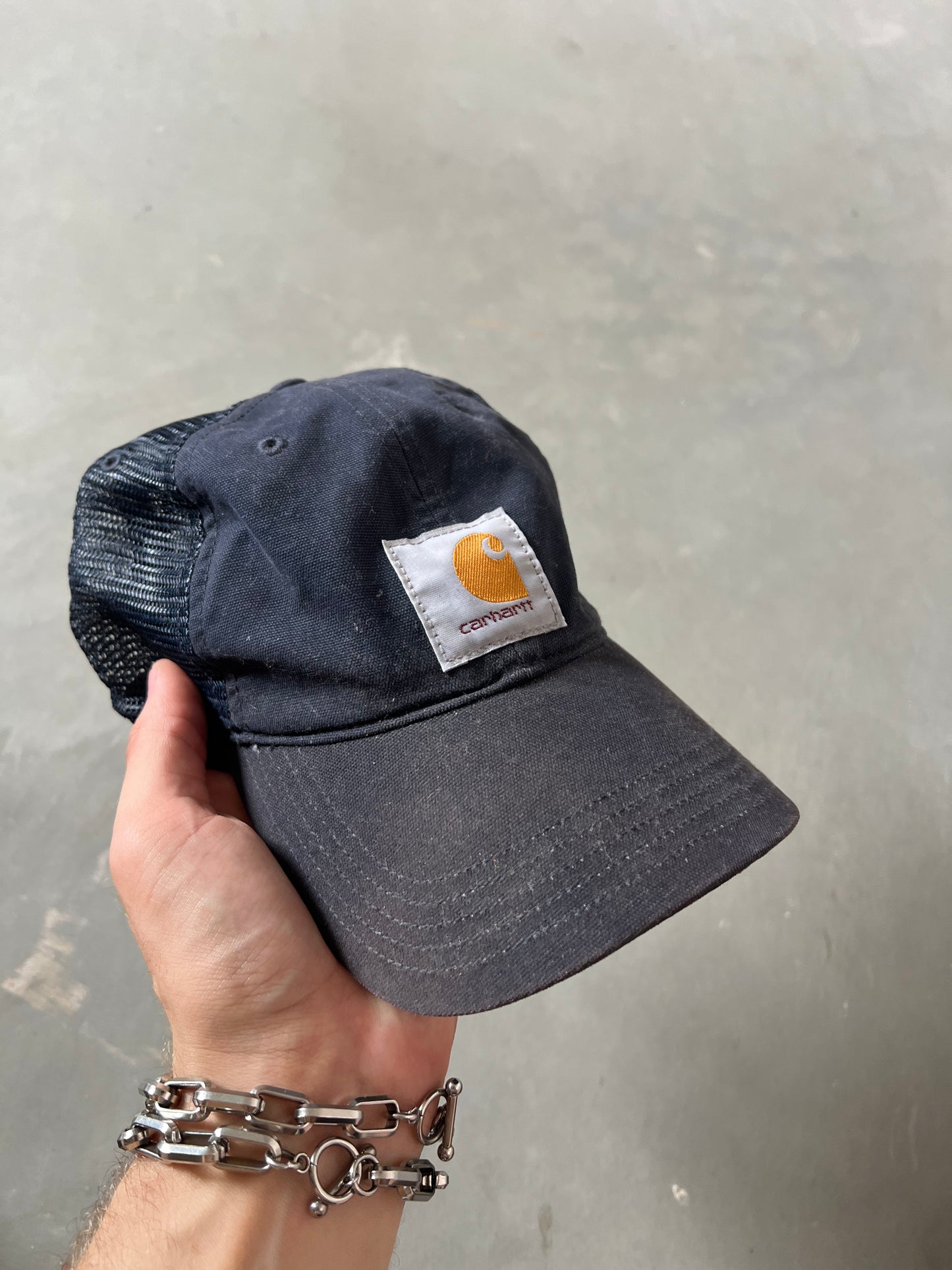 Vintage Dark Navy Carhartt Logo Hat