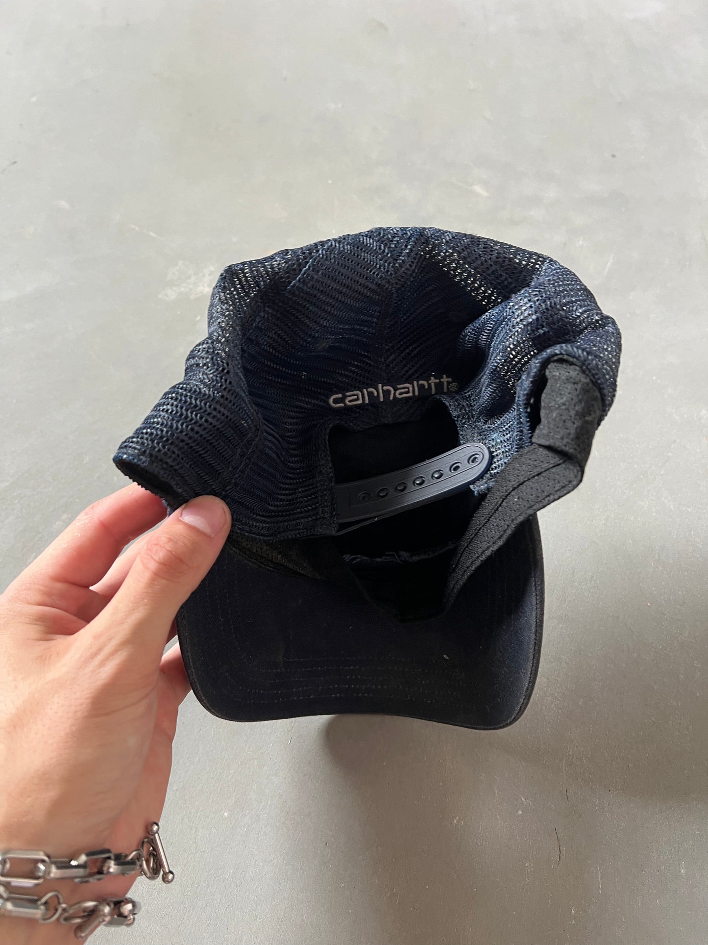 Vintage Dark Navy Carhartt Logo Hat