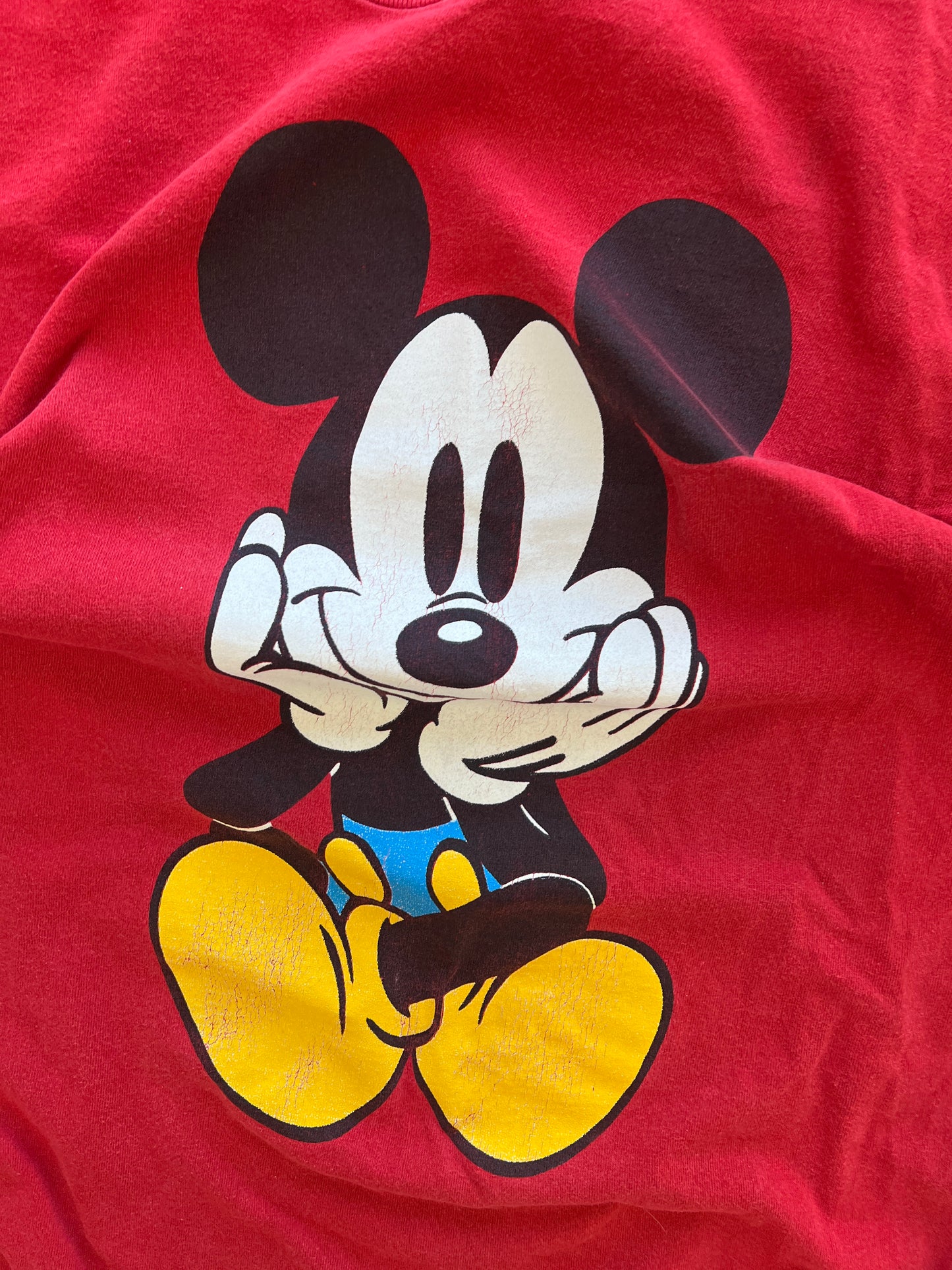 Vintage Red Mickey Shirt - XL