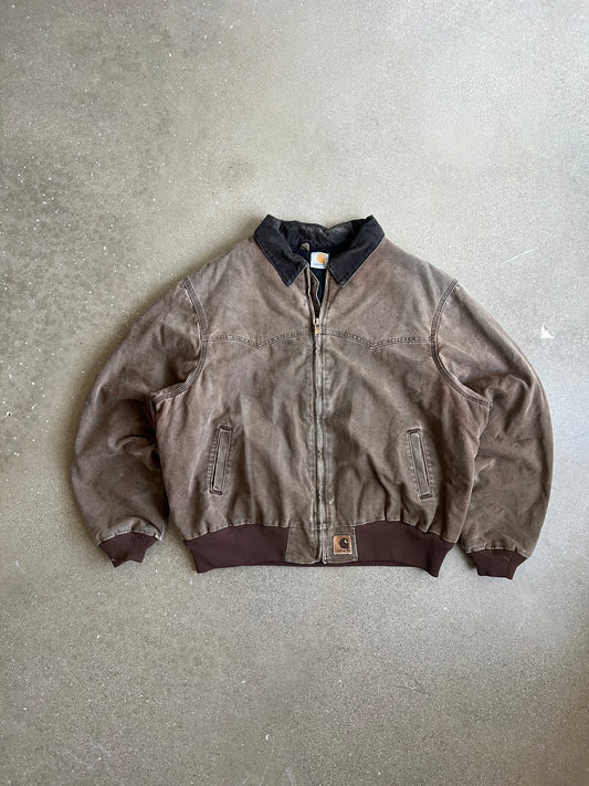 Vintage Faded Brown Fanta Fe Carhartt Jacket - XL