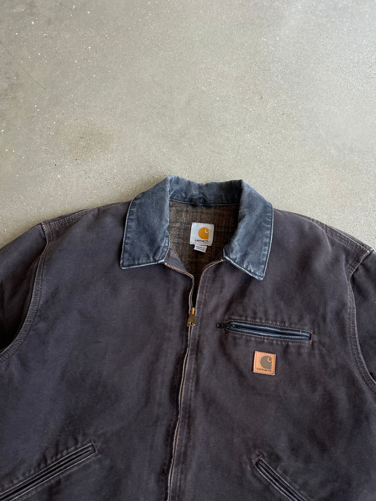 Vintage Dark Brown Carhartt Detroit Jacket - XL