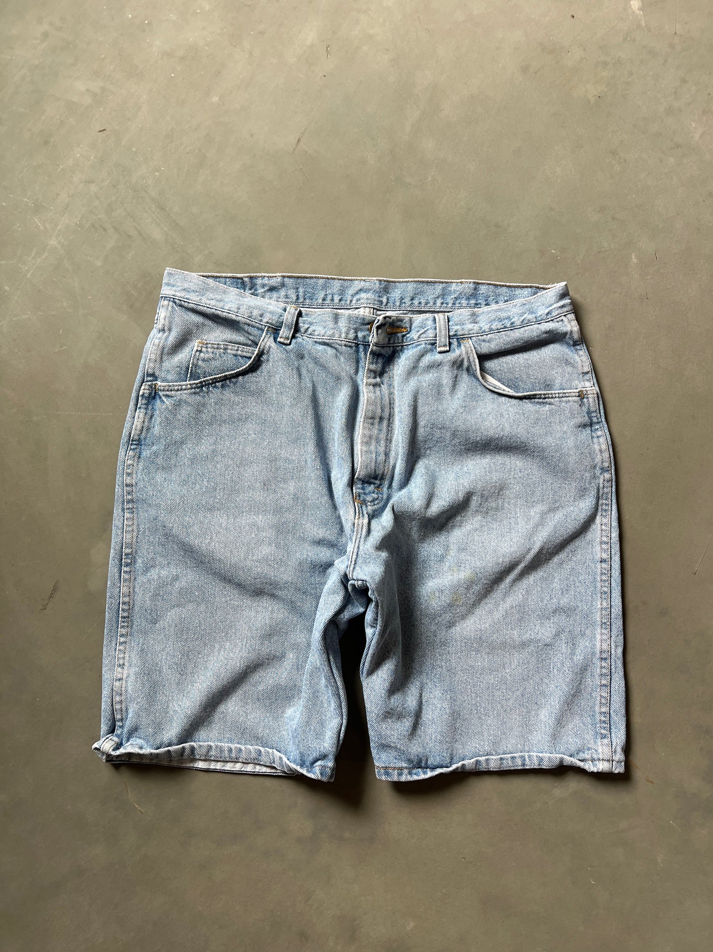 Vintage Faded Blue Wrangler Shorts - 38