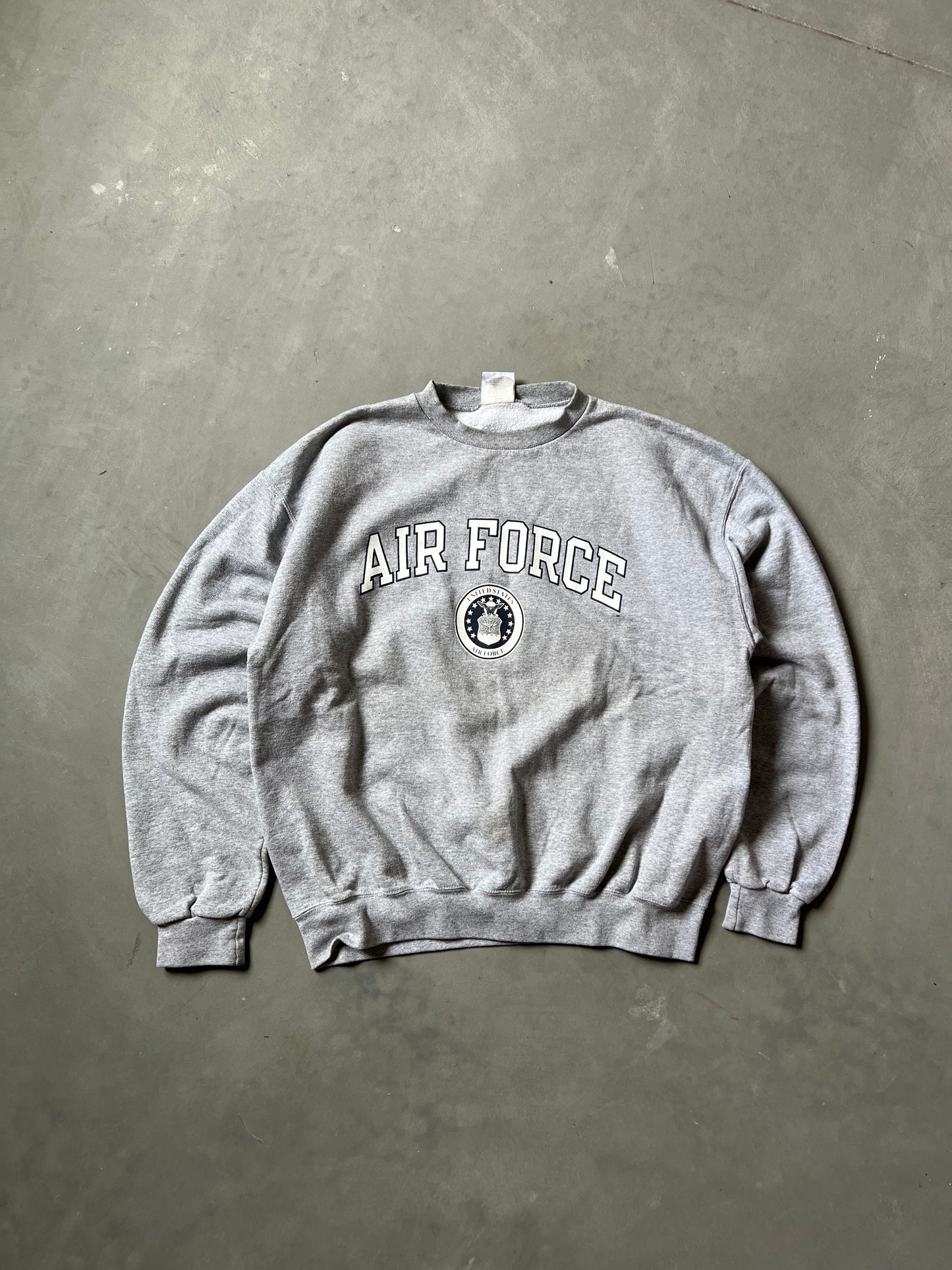 Vintage Grey Air Force Champion Crew - L