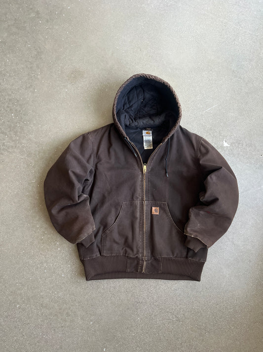 Vintage Dark Brown Carhartt Jacket - M