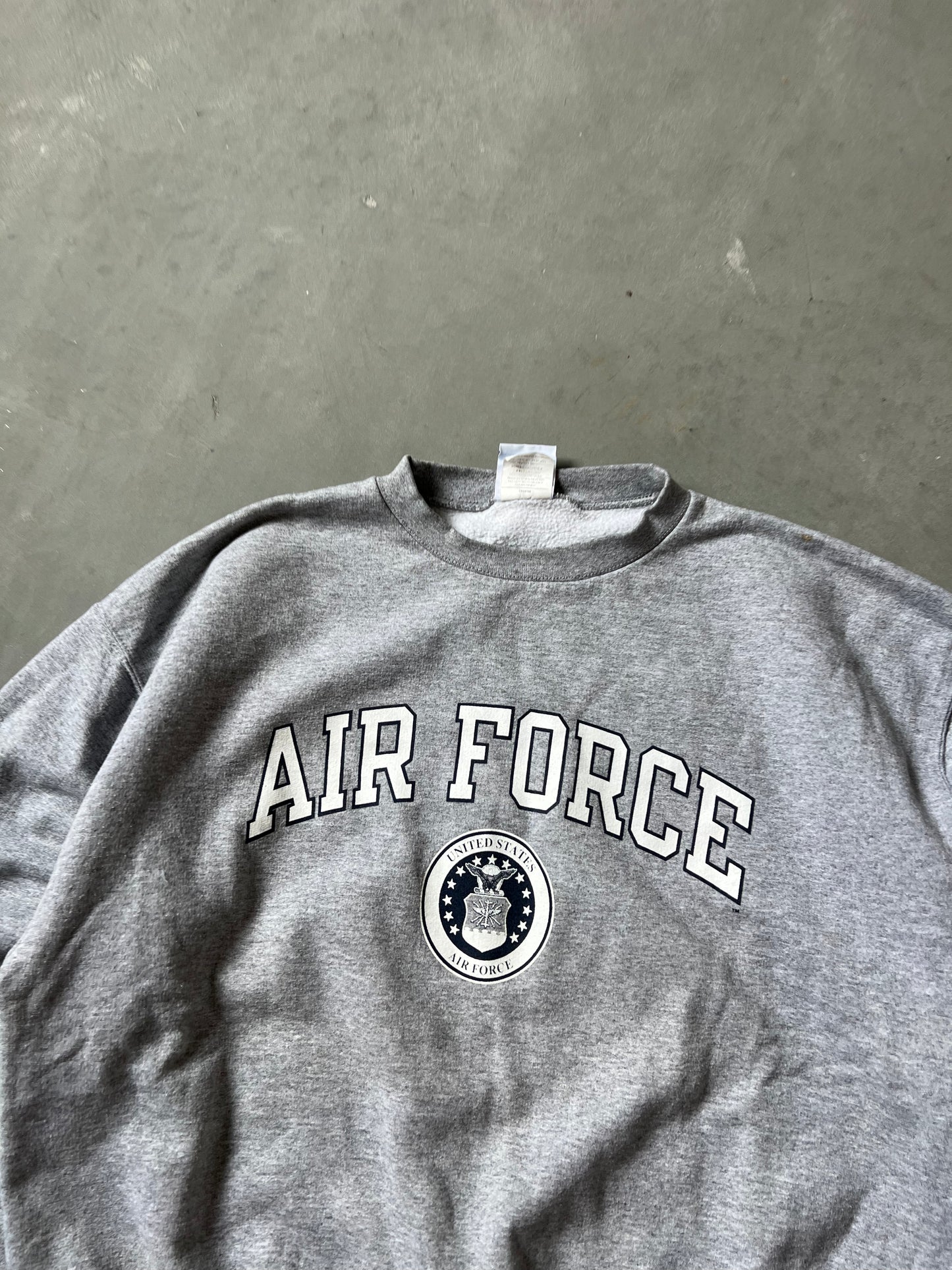 Vintage Grey Air Force Champion Crew - L