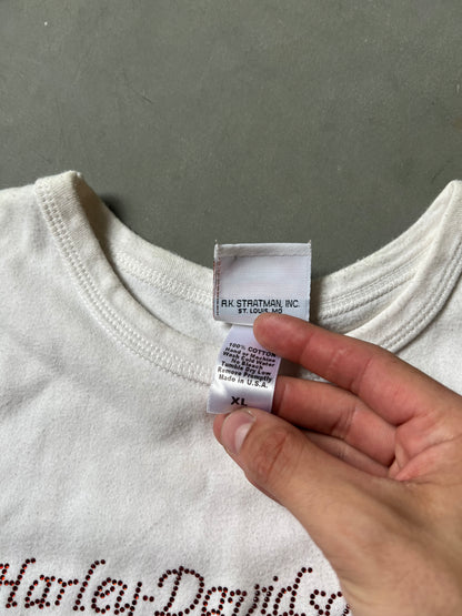 Vintage White Harley Davidson Tank Top - XL