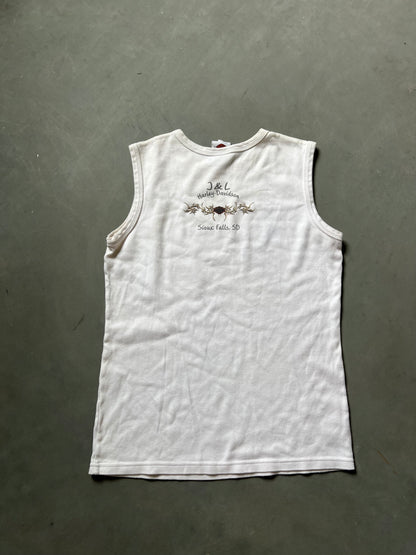 Vintage White Harley Davidson Tank Top - XL