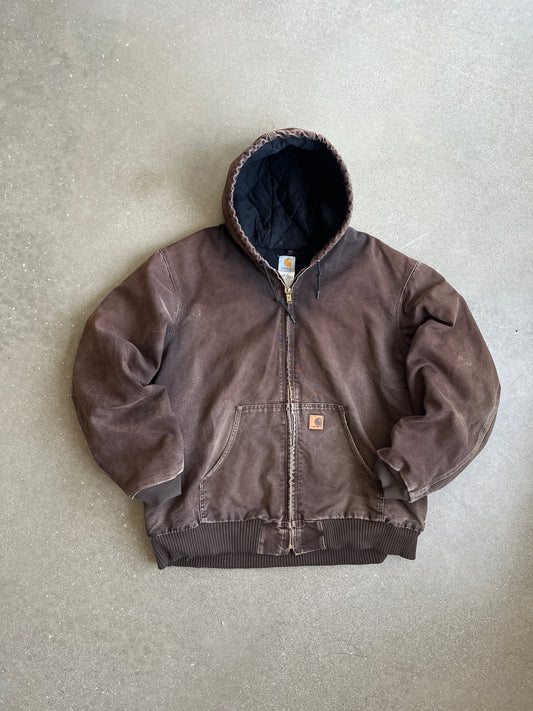 Vintage Faded Brown Carhartt Jacket - 2XLT