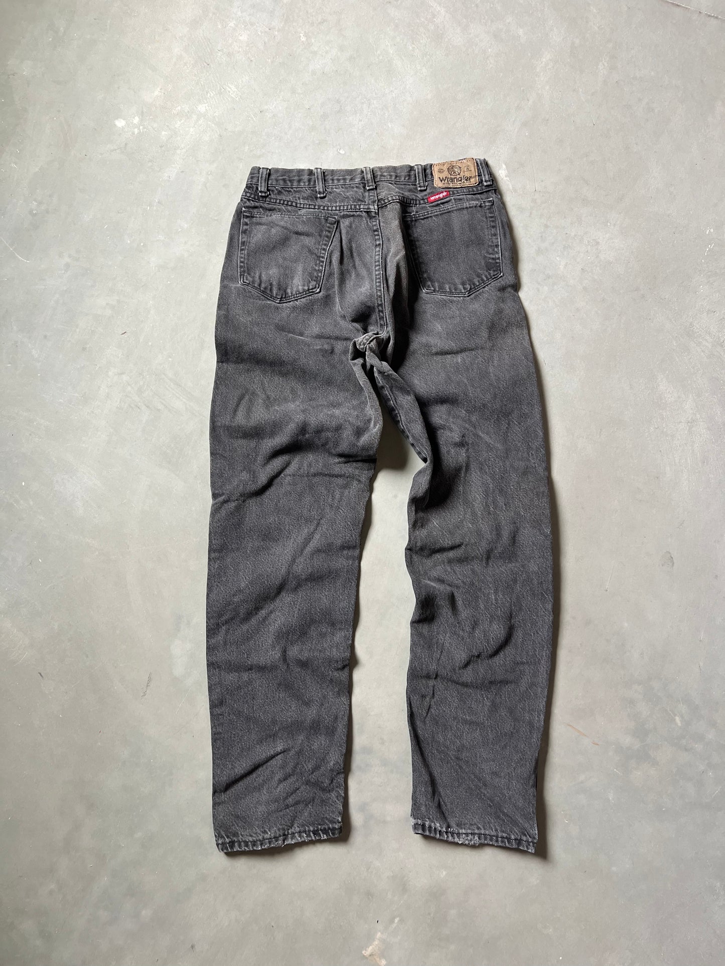 Vintage Black Wrangler Baggy Pants - 34