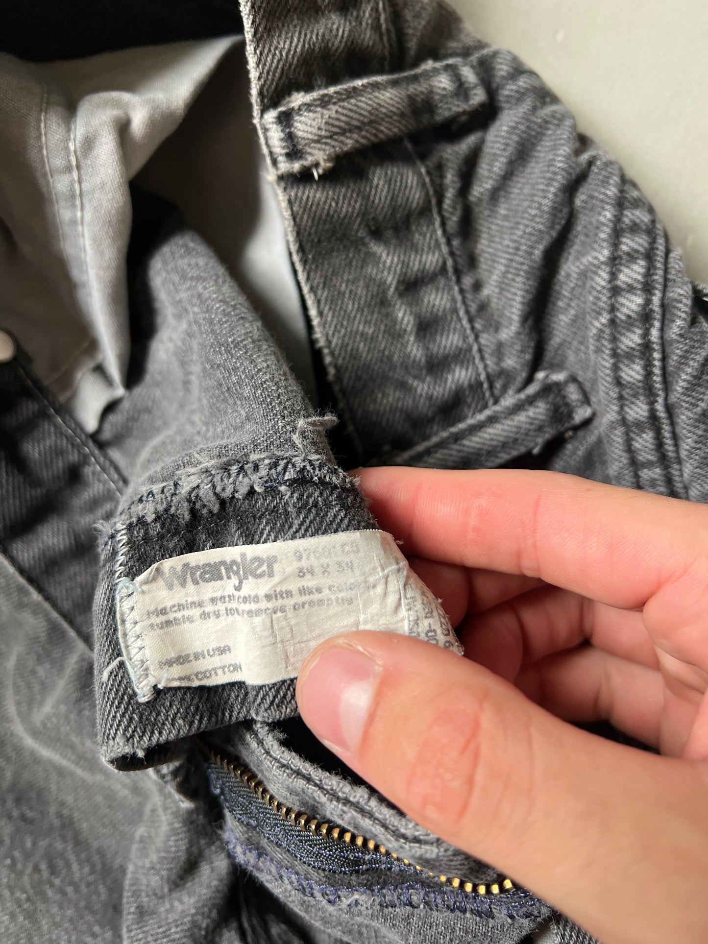 Vintage Black Wrangler Baggy Pants - 34