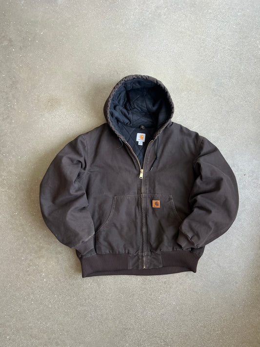 Vintage Dark Brown Carhartt Jacket - L