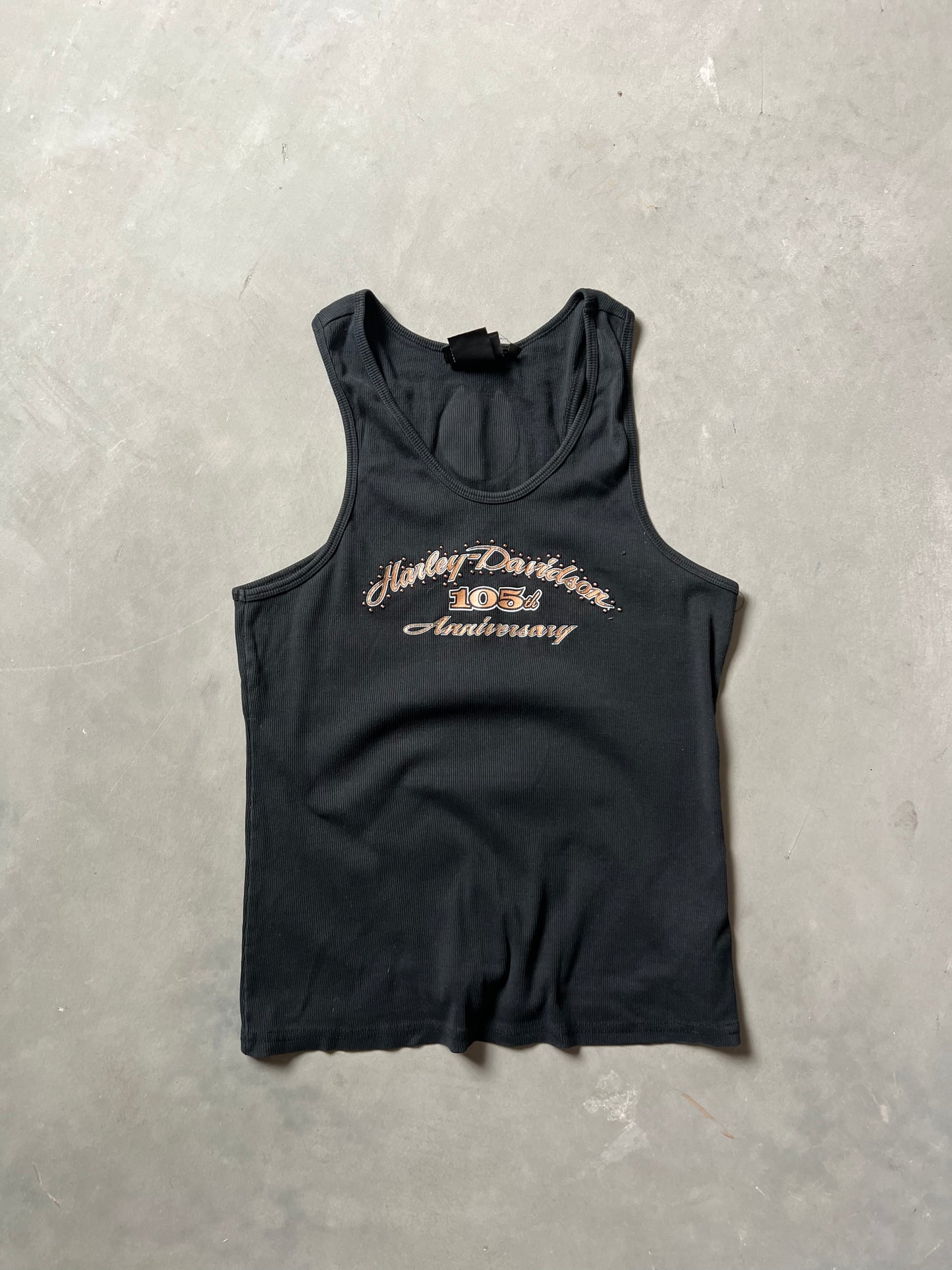 Vintage Black Harley Davidson Tank Top - XL
