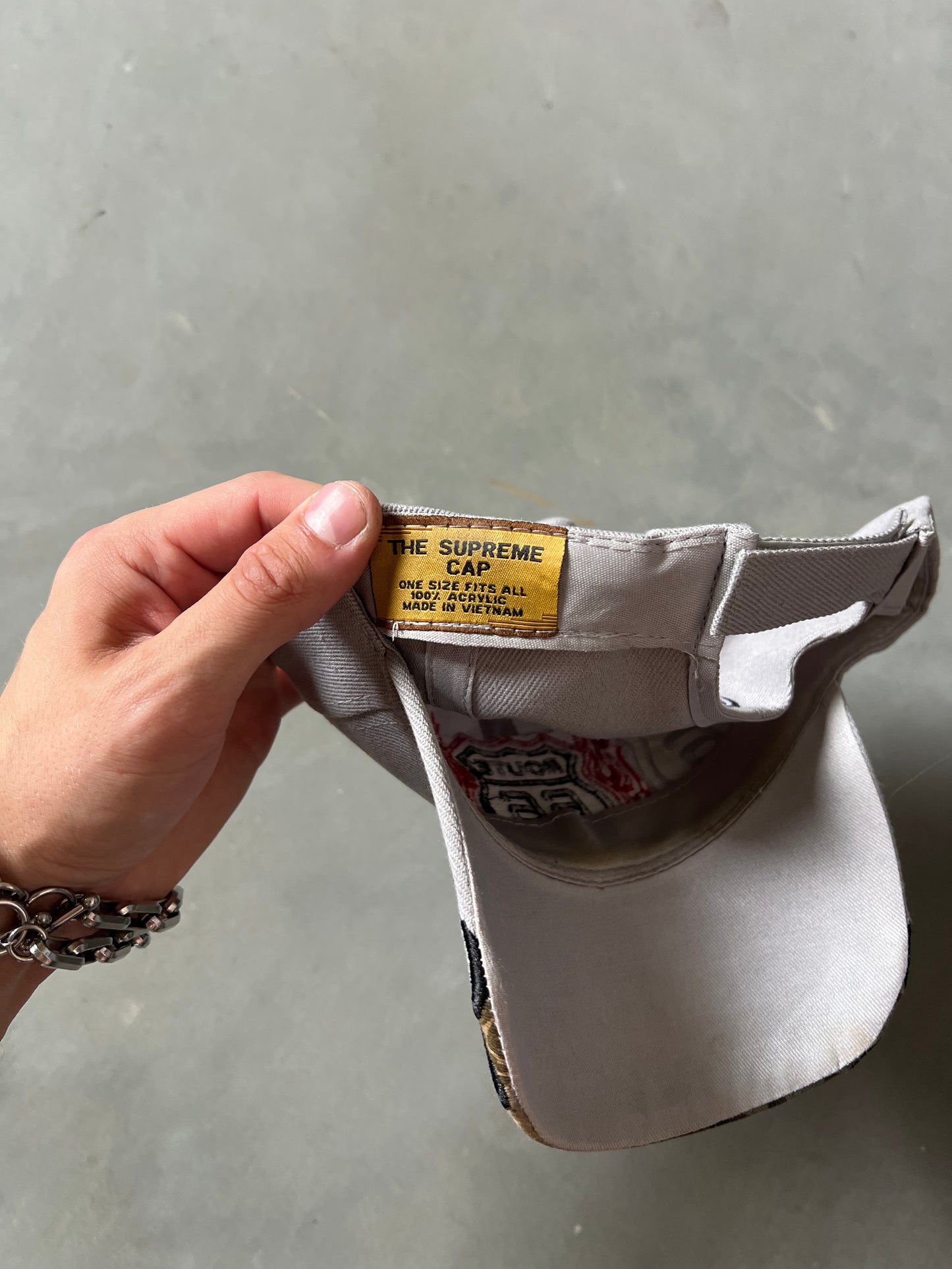 Vintage Grey Route 66 Flame Hat