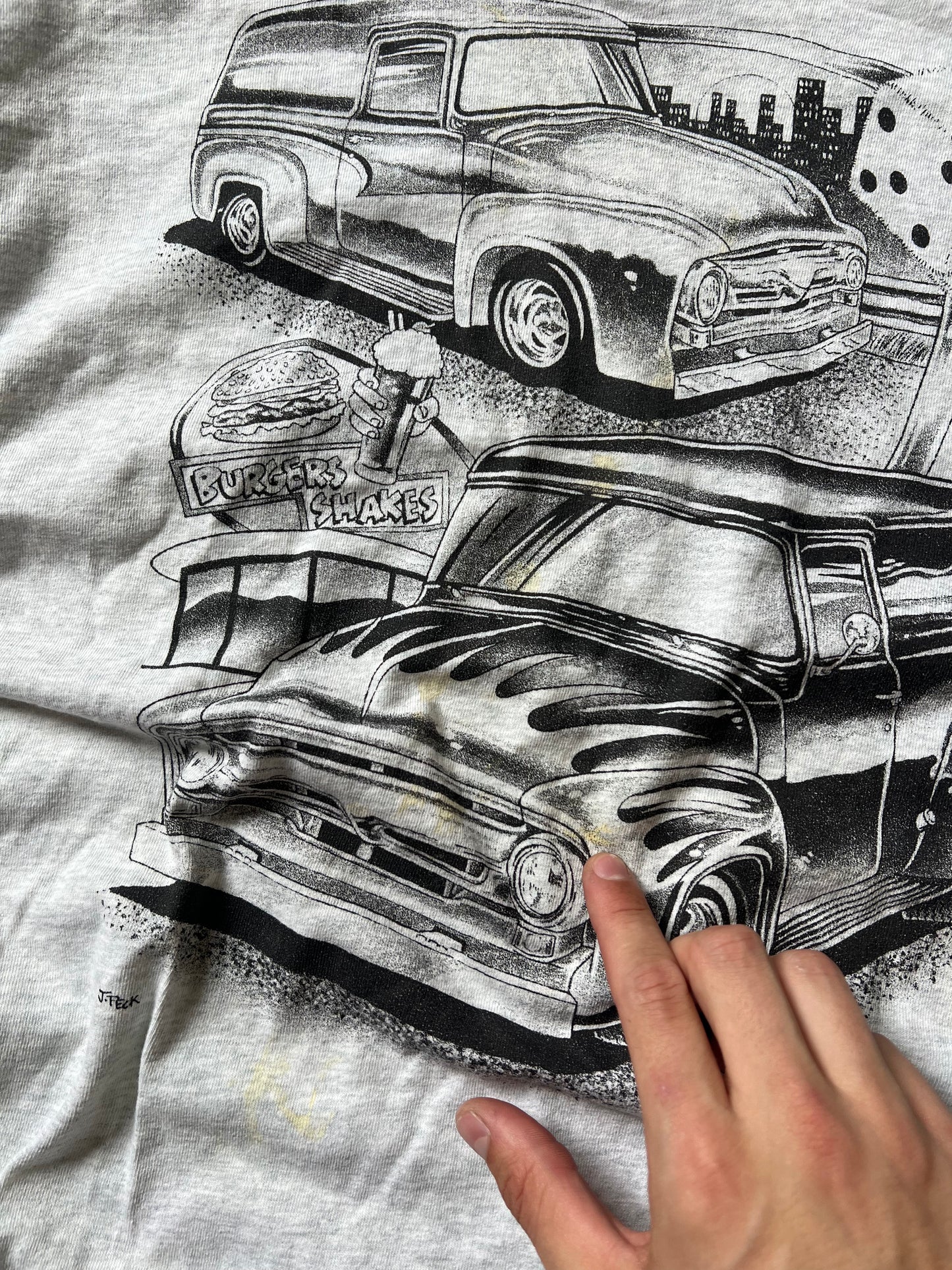 Vintage 90s Classic Car Shirt - L