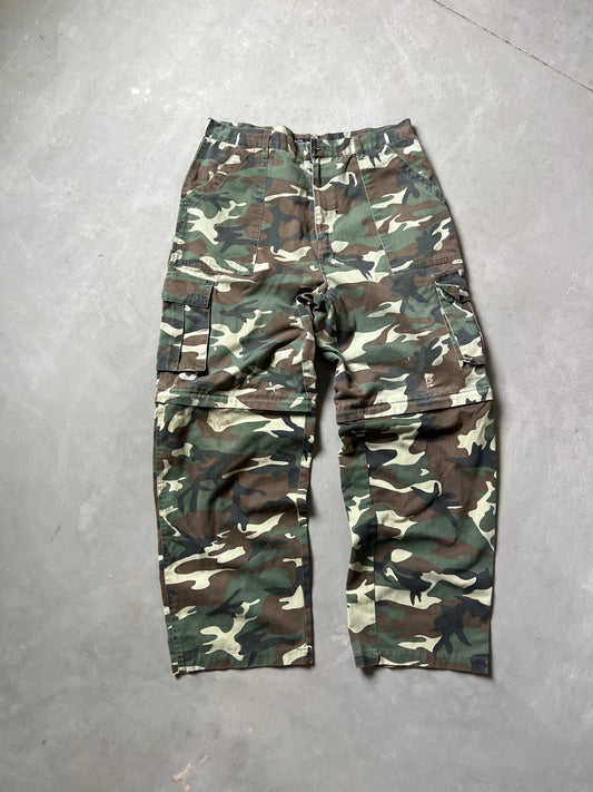 Vintage Baggy Military Camo Pants - 36