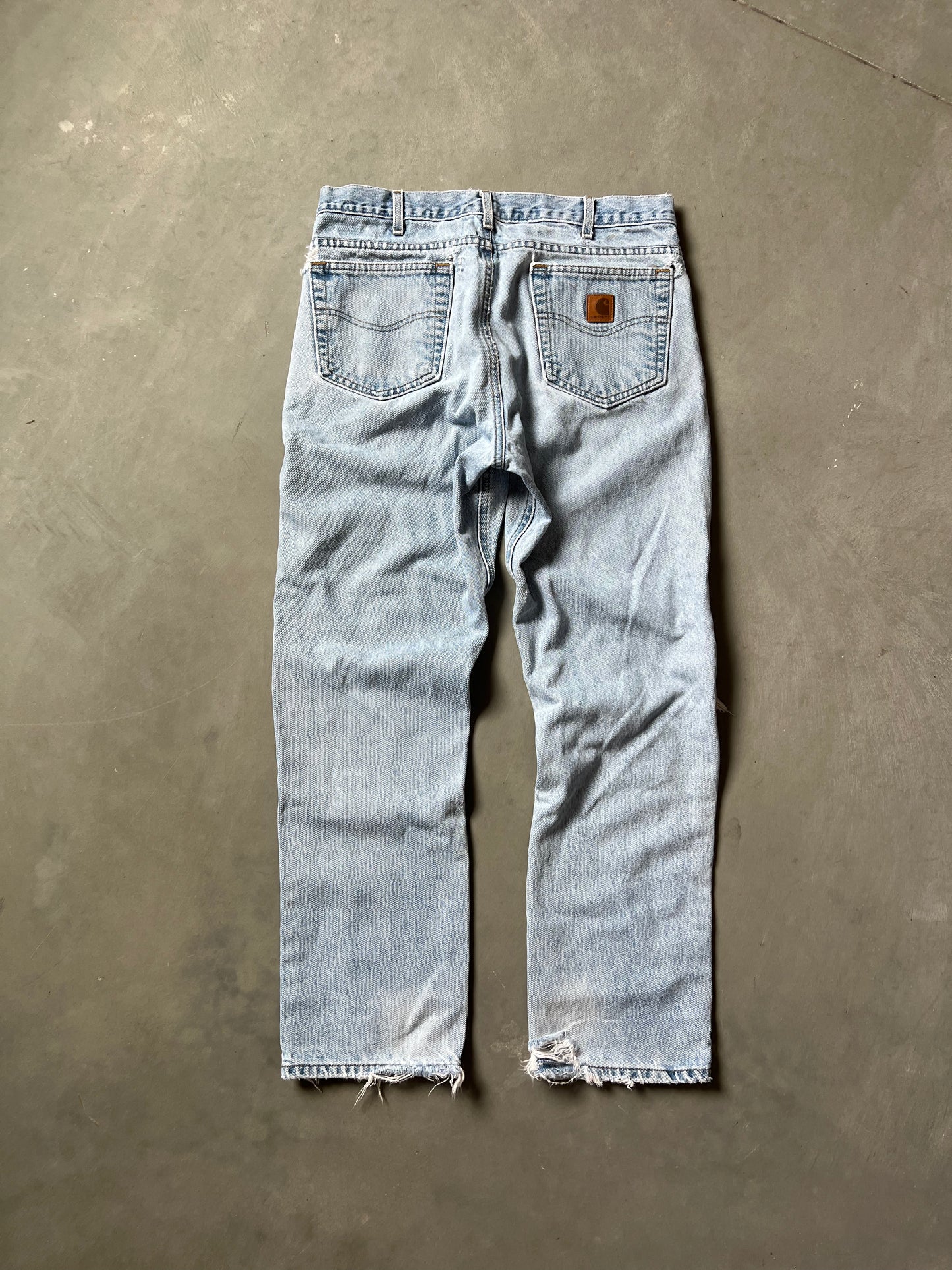 Vintage Faded Blue Carhartt Pants - 34