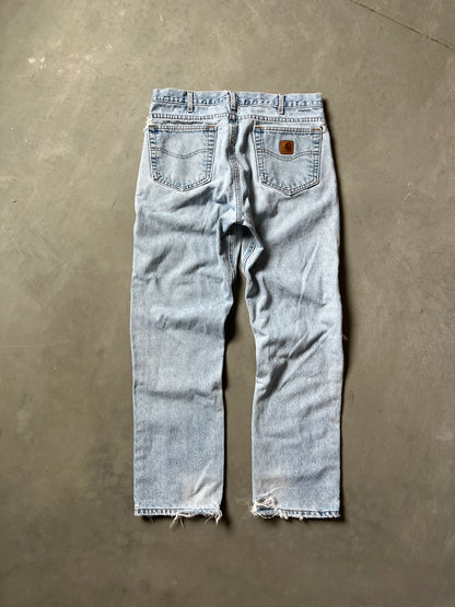 Vintage Faded Blue Carhartt Pants - 34
