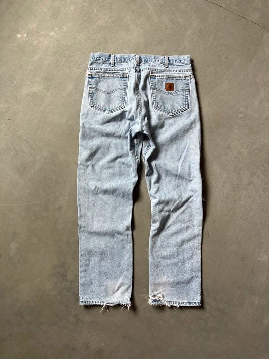 Vintage Faded Blue Carhartt Pants - 34