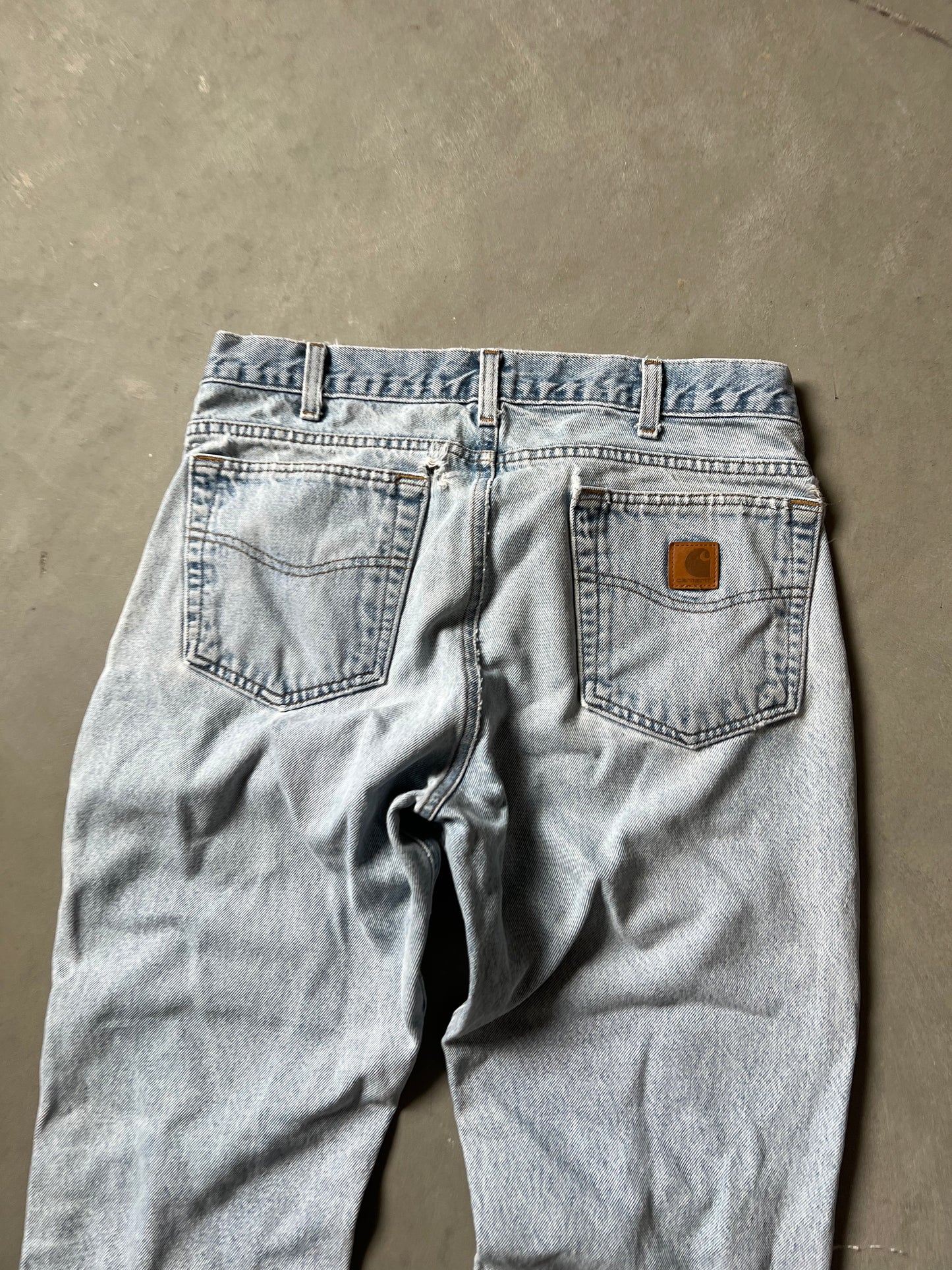 Vintage Faded Denim Carhartt Pants - 34