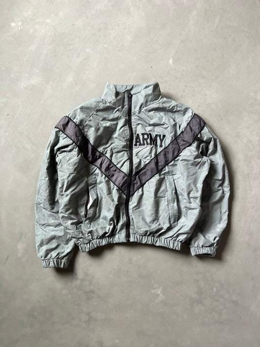 Vintage Grey Army Zip Up Jacket - S