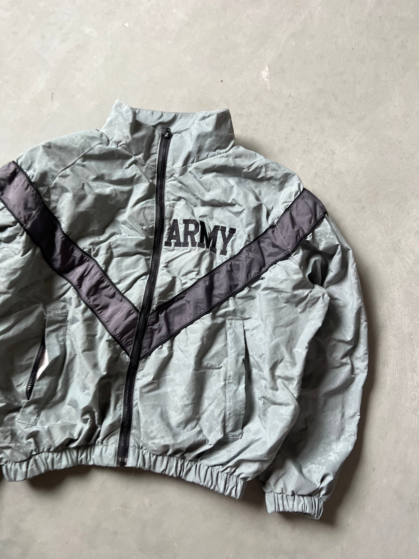 Vintage Grey Arm Zip Up Jacket - S