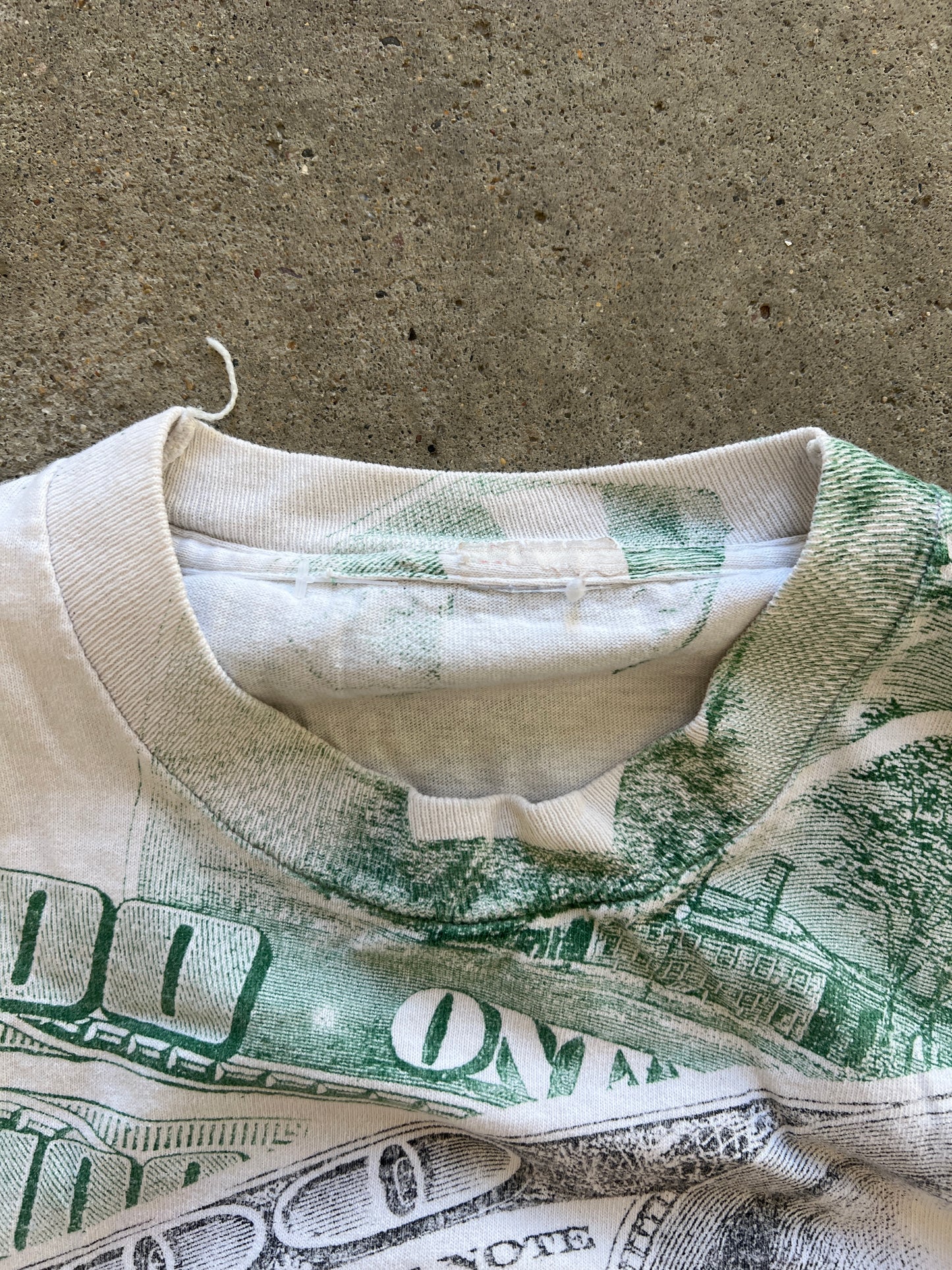 Vintage Money All Over Print Shirt - M