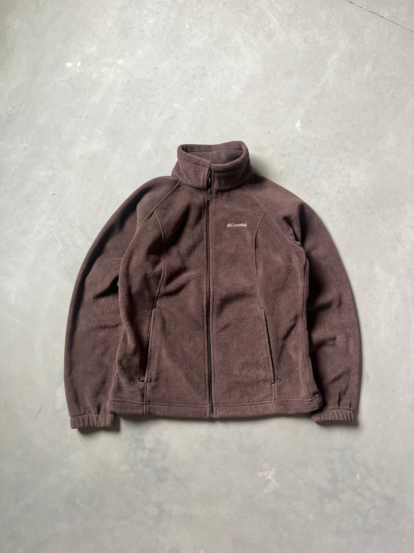 Vintage Mocha Brown Columbia Fleece - M