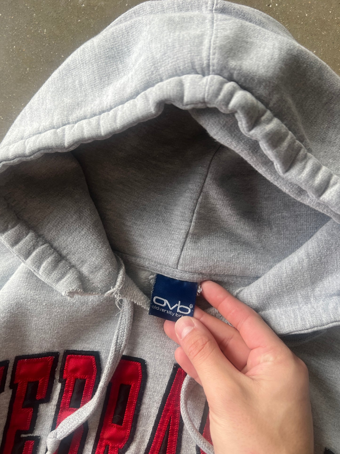 Vintage Grey Nebraska Huskers Hoodie - M