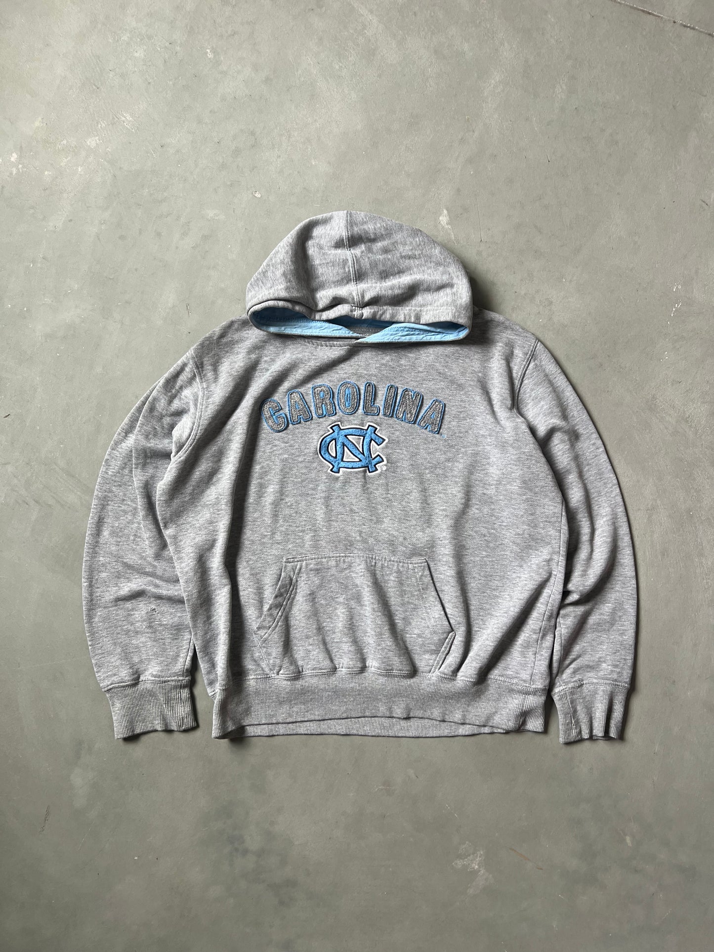 Vintage Grey Carolina Spellout Hoodie - XS