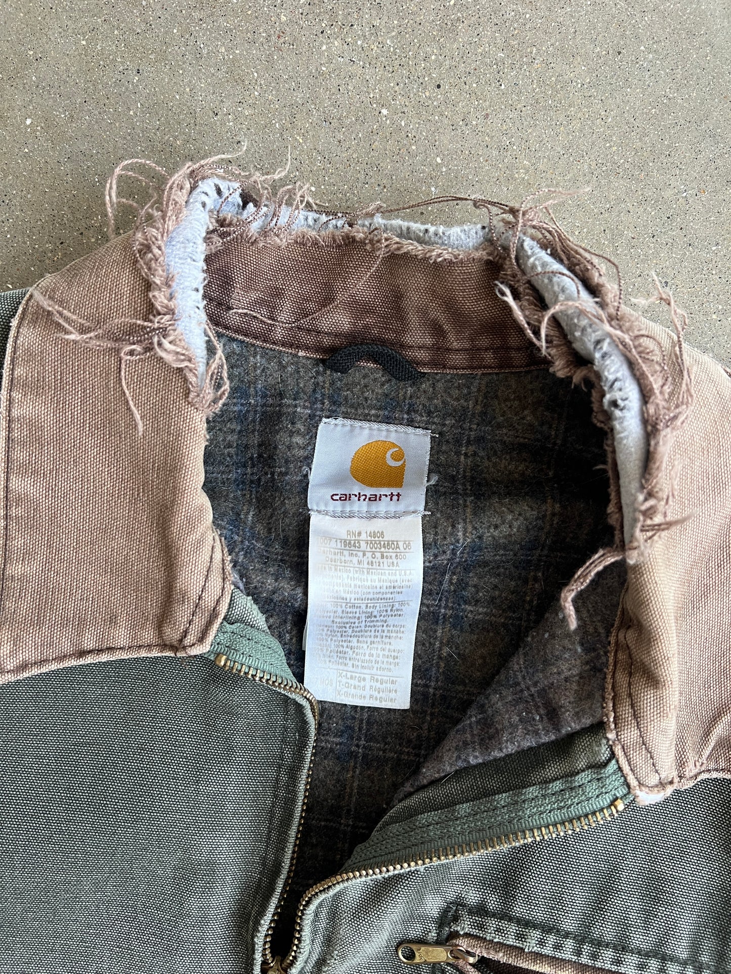Vintage Moss Green Carhartt Detroit Jacket - XL
