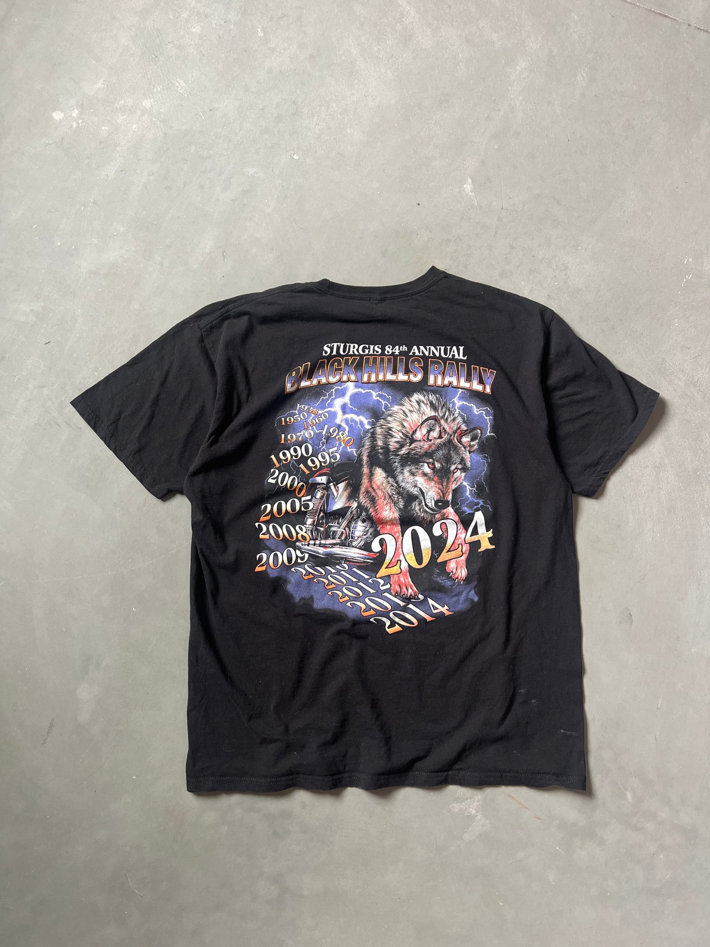Vintage Black Sturgis Bike Week Shirt - L