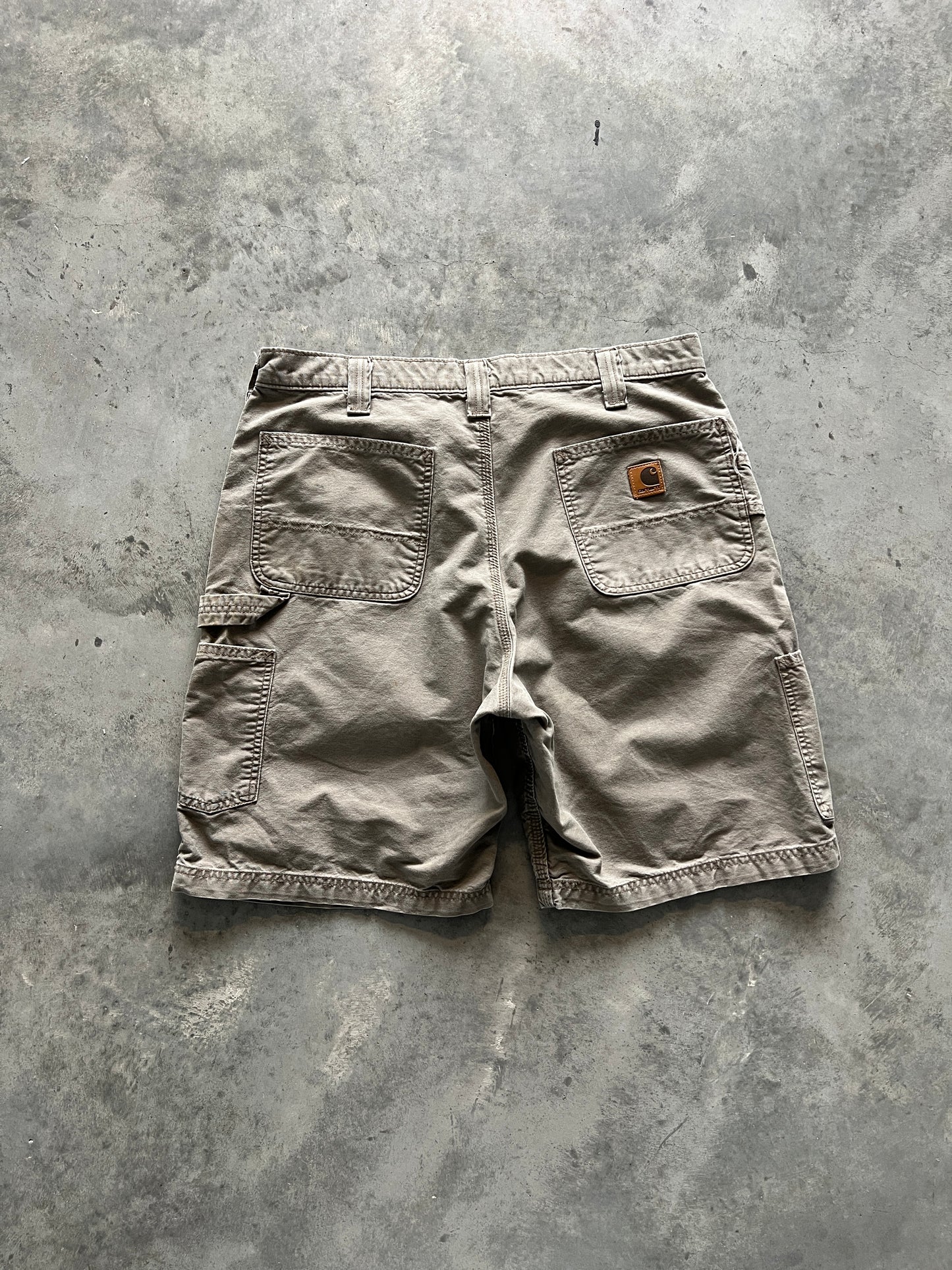 Vintage Tan Carhartt Carpenter Shorts - 34