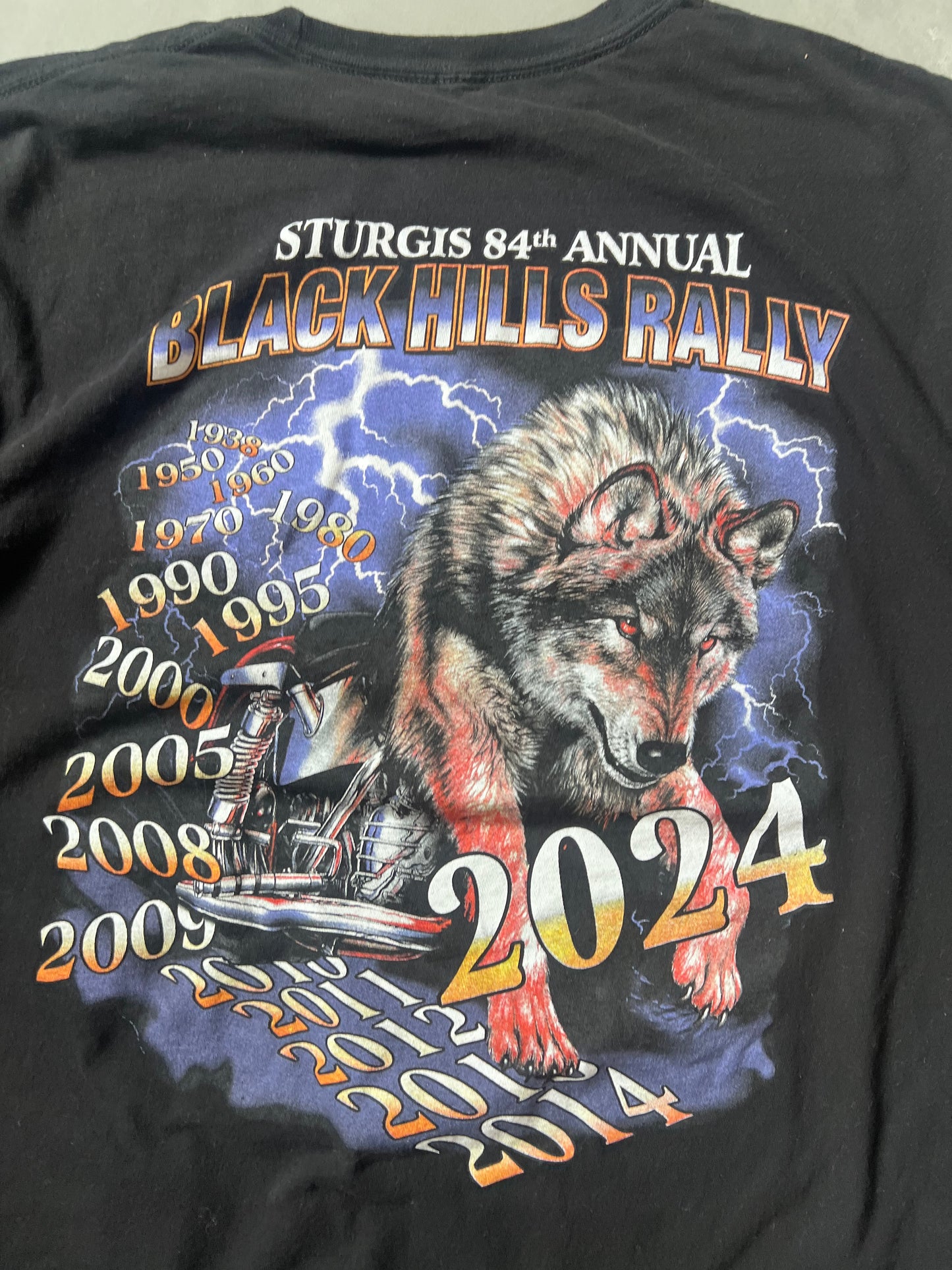 Vintage Black Sturgis Bike Week Shirt - L