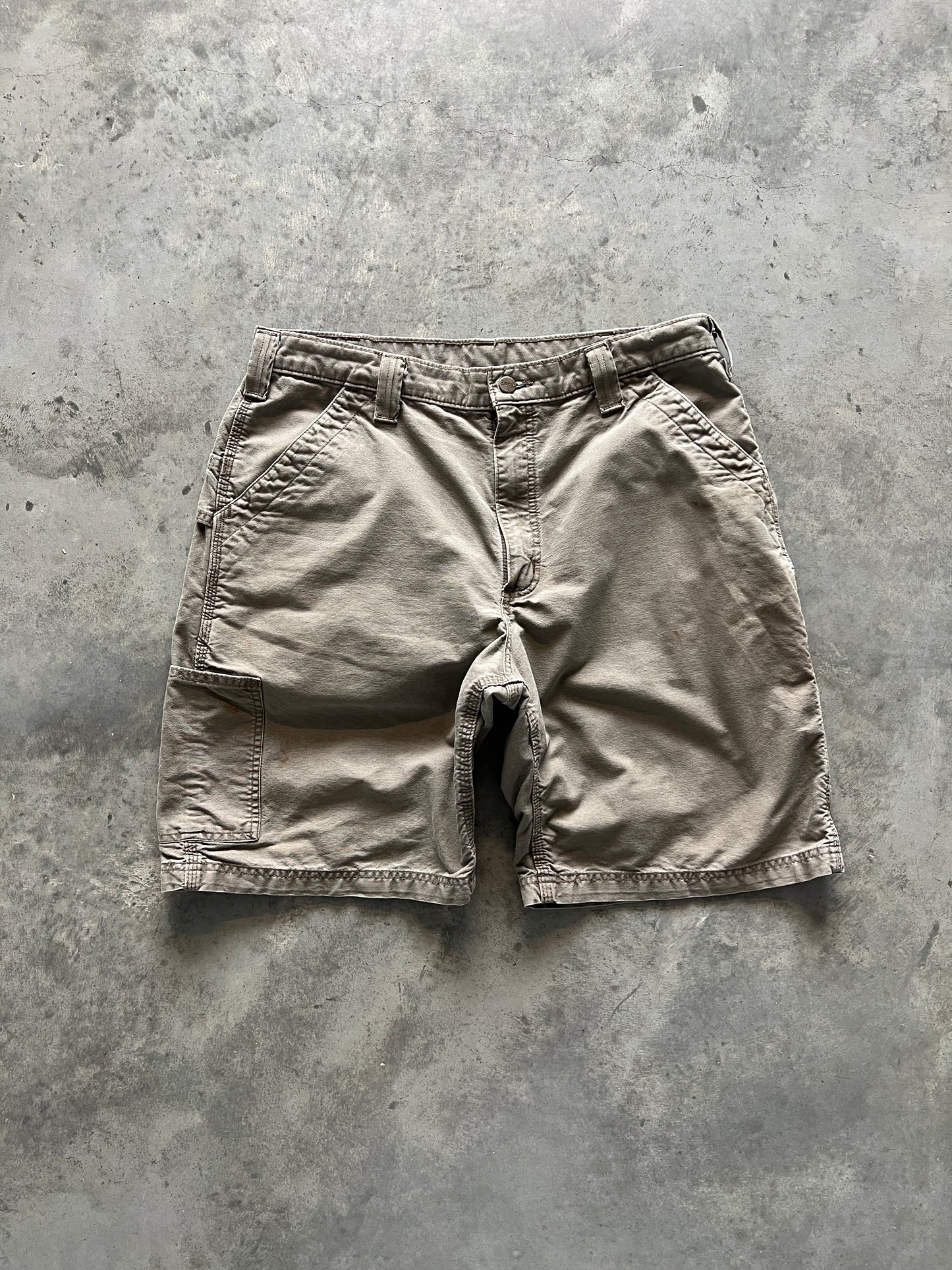 Vintage Tan Carhartt Carpenter Shorts - 34