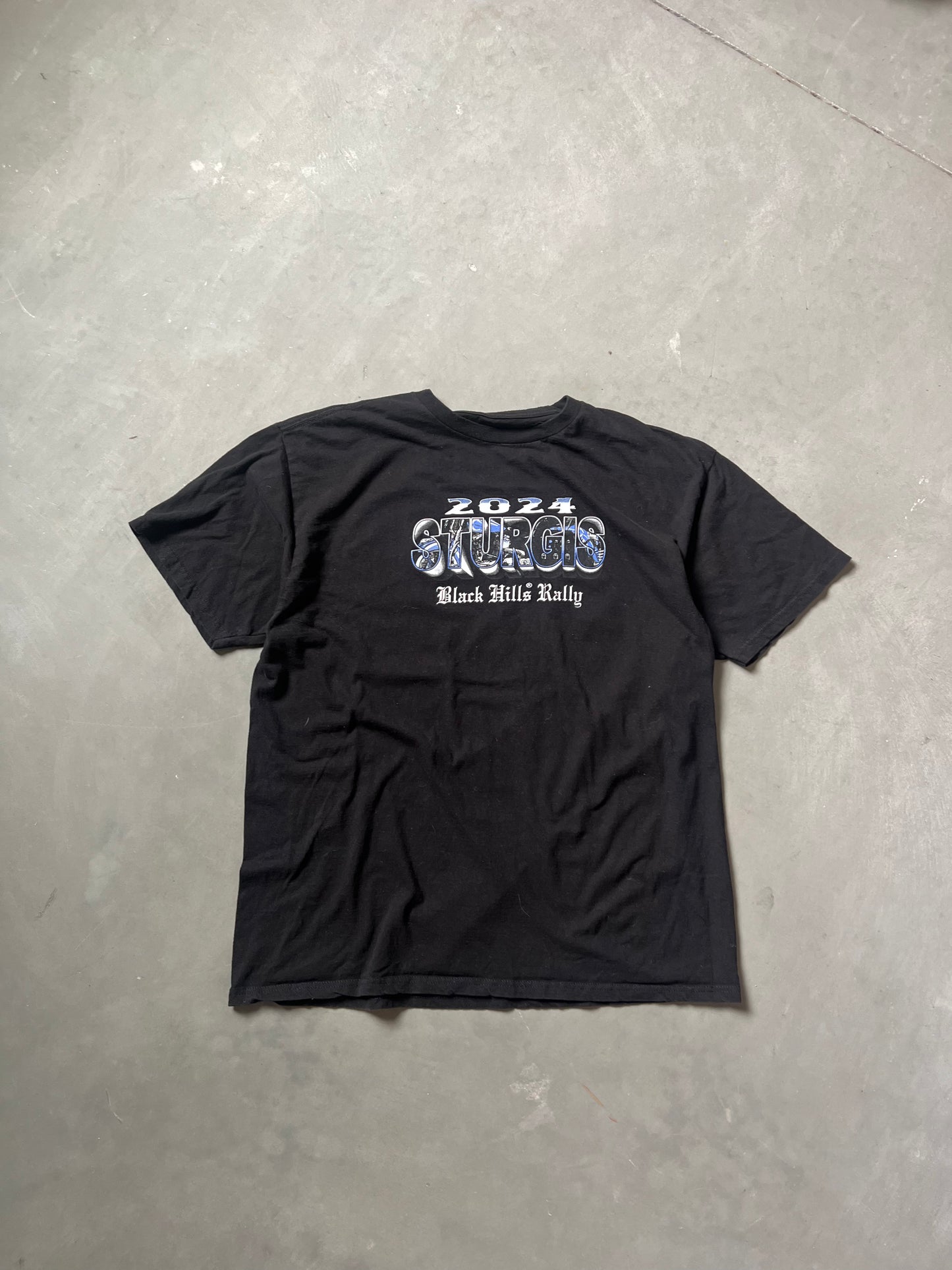 Vintage Black Sturgis Bike Week Shirt - L