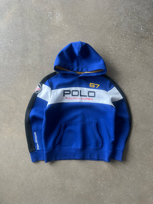Vintage Blue 67 Polo Hoodie - S