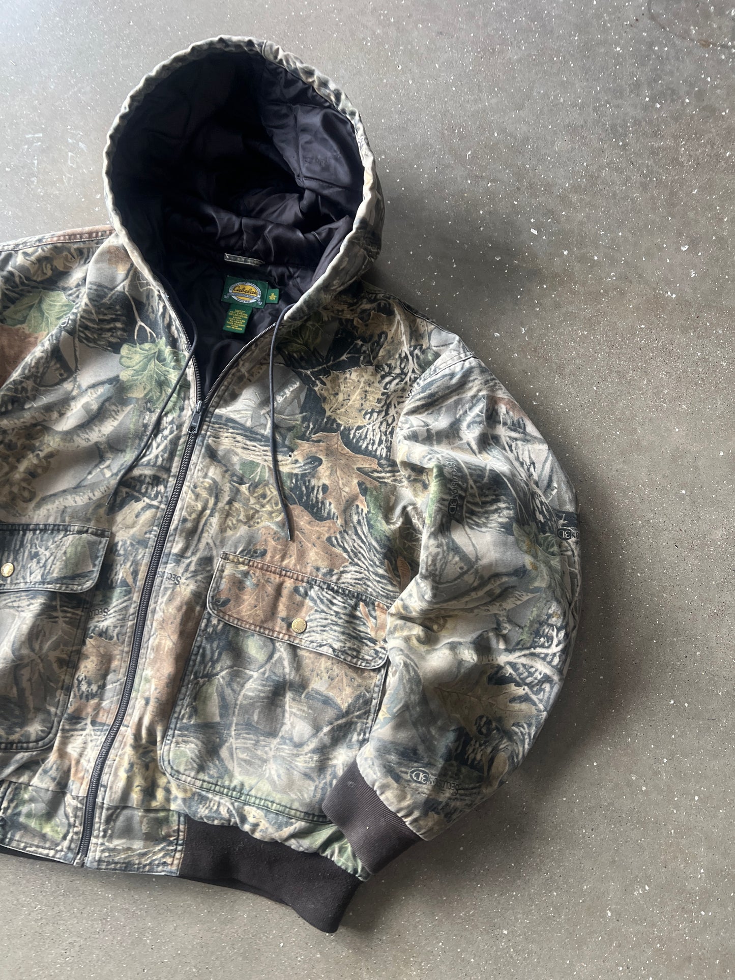 Vintage RealTree Camo Zip Up Jacket - XL