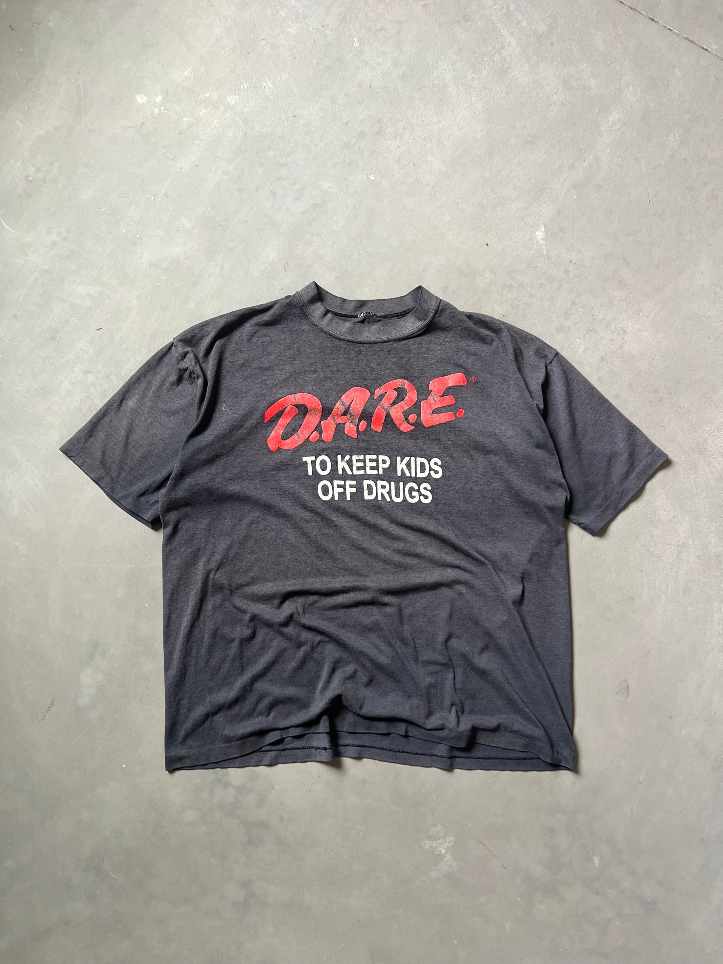 Vintage 90s Faded Black Dare Shirt - XL