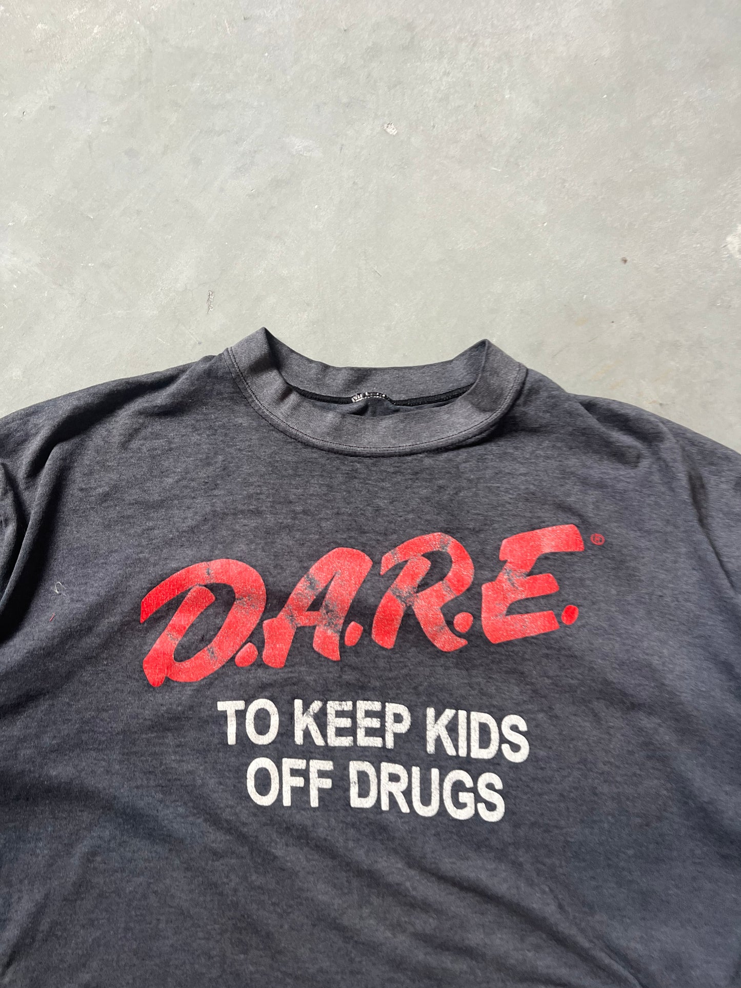 Vintage 90s Faded Black Dare Shirt - XL