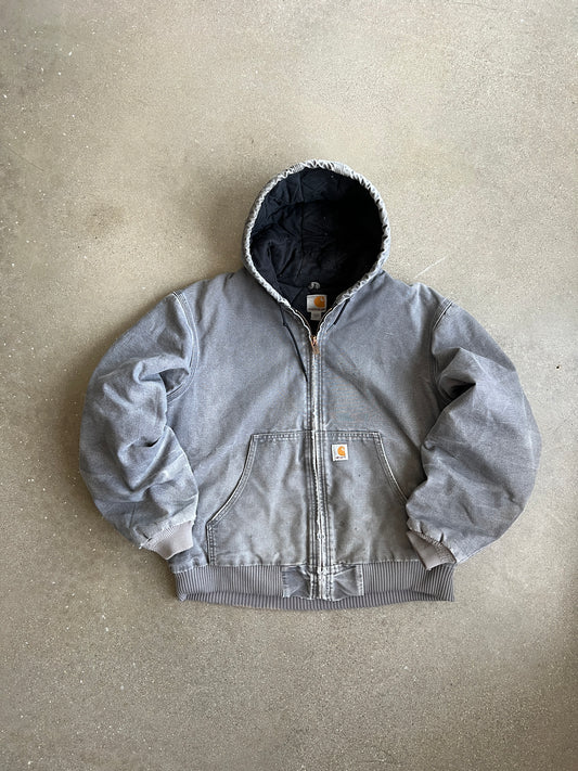 Vintage Faded Grey Carhartt Jacket - L