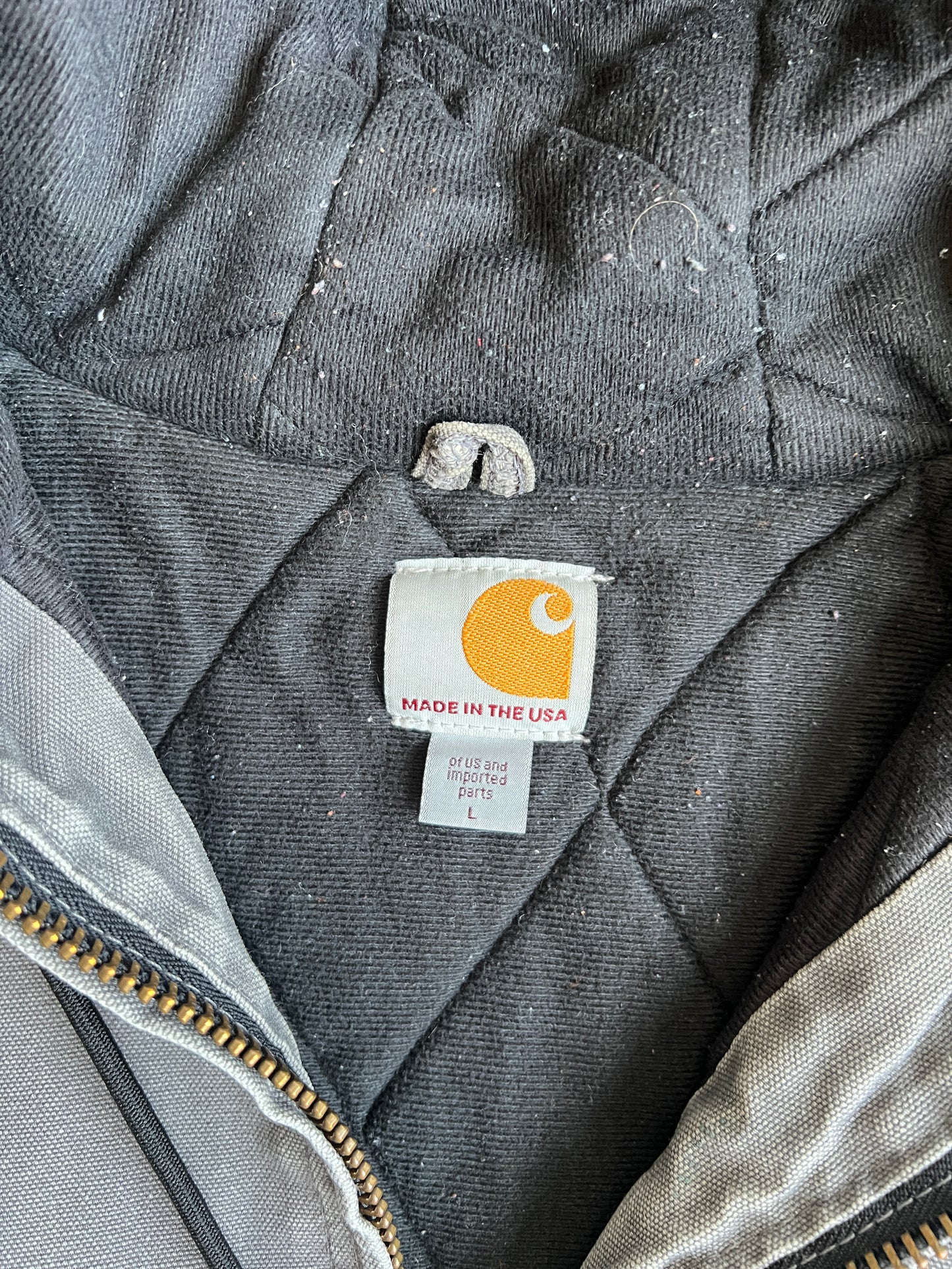 Vintage Faded Grey Carhartt Jacket - L
