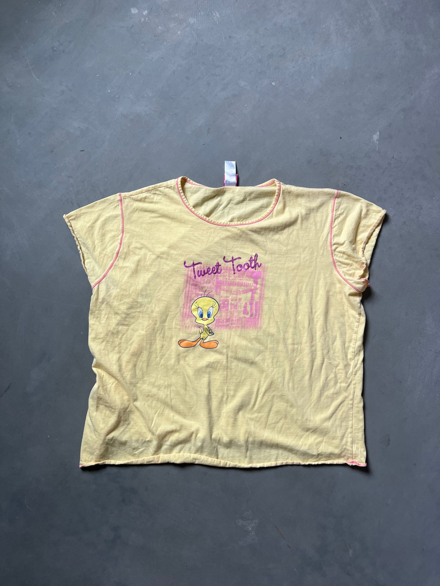 Vintage Yellow Tweetie Bird Shirt - XXL
