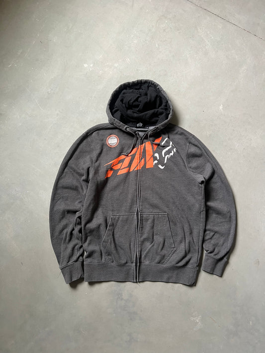 Vintage Fox Racing Zip Up Hoodie - M