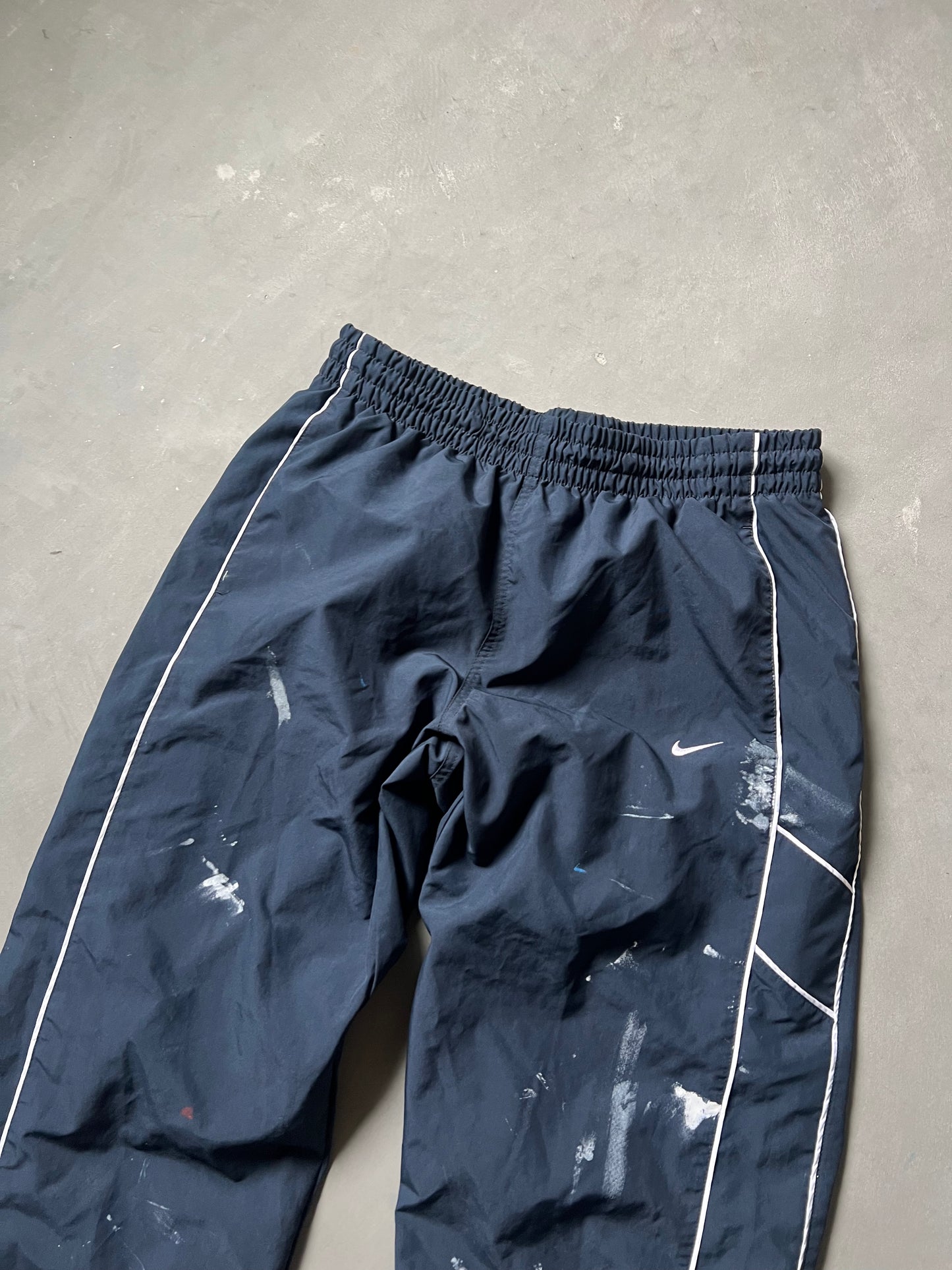 Vintage Navy Blue Nike Track Pants - L