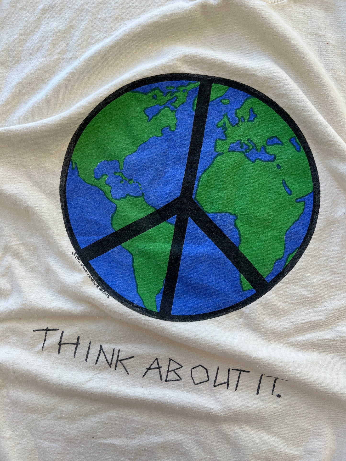 Vintage Peace On Earth Shirt - XXL