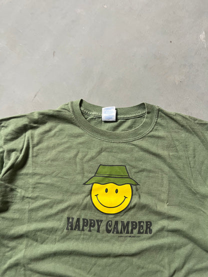 Vintage Green Happy Camper Shirt - XL
