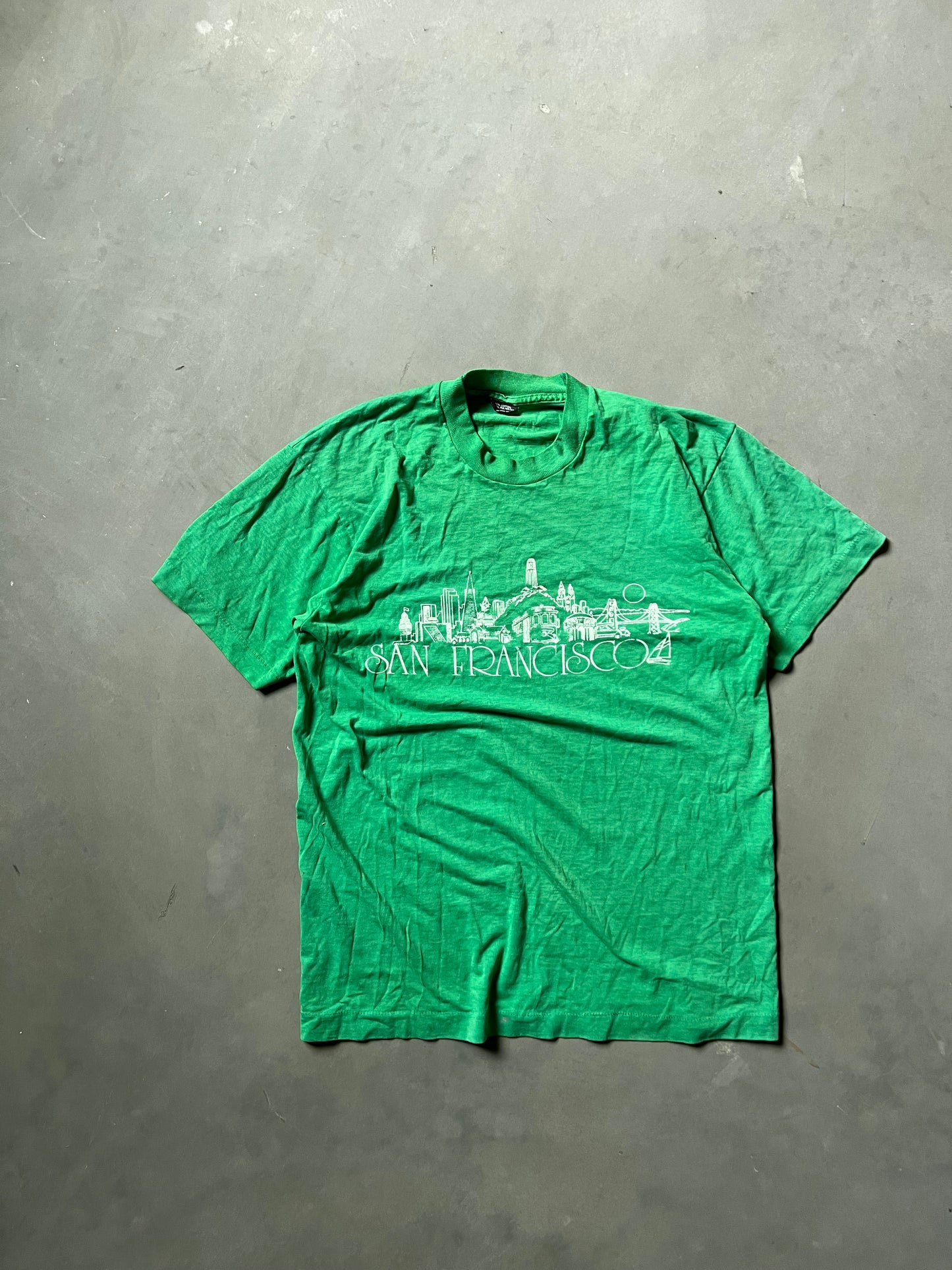Vintage Green 90s San Fransisco Shirt - L
