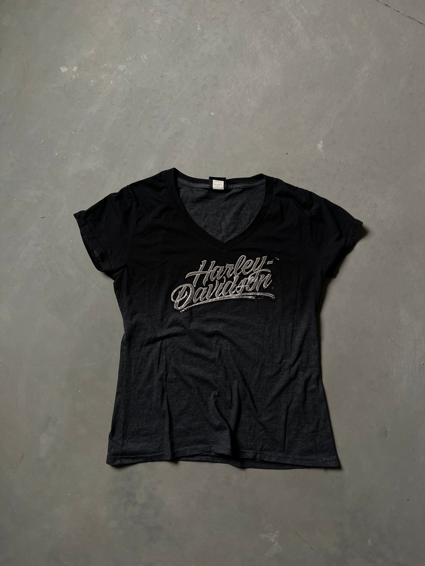 Vintage Black Harley Davidson Tank Shirt - XL