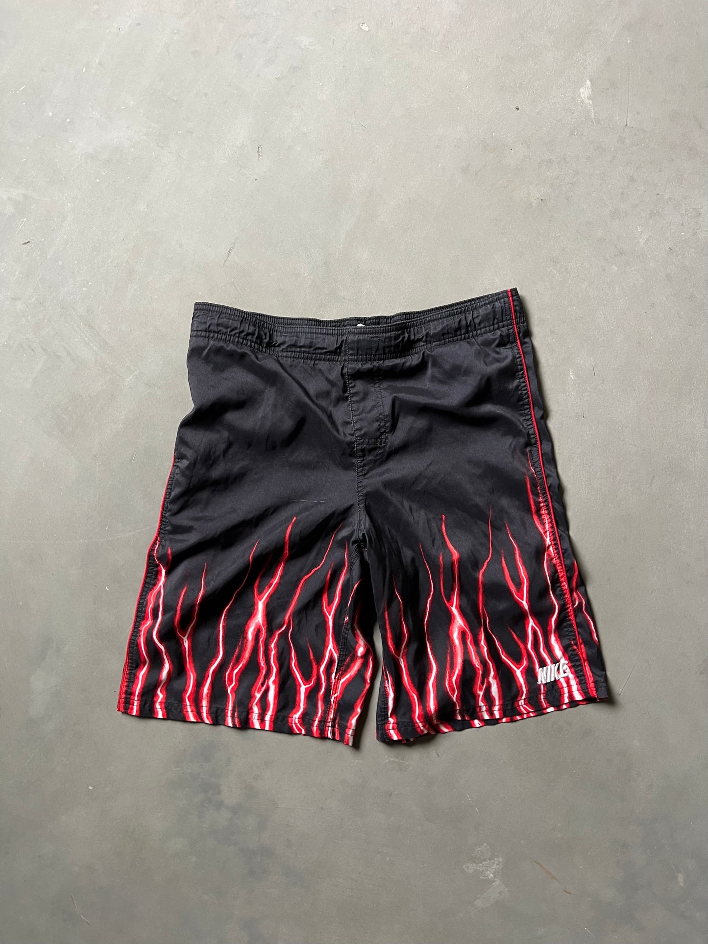 Vintage Black Nike Lightning Shorts - M