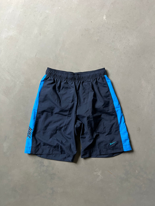Vintage Navy Blue Nike Swoosh Shorts - S